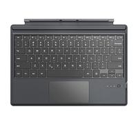 MoKo Type Cover Fits Microsoft Surface Pro 7 Plus/Pro 7 / Pro 6 / Pro 5 / Pro 4 /Pro 3, Lightweight Slim Wireless Bluetooth Keyboard with Two Button Trackpad and Built-in Rechargeable Battery, Gray
