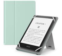 MoKo Universal Case for 6",6.8",7" Kindle eReaders Fire Tablet- Kobo/Voyaga/Lenovo/Sony Kindle E-Book Tablet, Lightweight PU Leather Folio Shell Cover Case, with Hand Strap/Kickstand, Mint Green