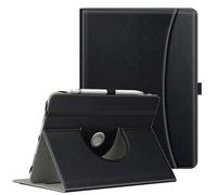 MoKo Universal Protective Case for 9-11 Inch iPad/iPad Air/iPad Pro/Samsung Galaxy/Lenovo Tab/Fire HD Tablet, 360 Degree Rotating Case, Lightweight Protective Case with Stand and Pocket, PU Tablet