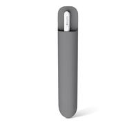 MoKo Universal Stylus Holder, Reusable Adhesive Silicone Pencil Protected Sleeve Compatible with Apple Pencil Pro/ (USB-C)/ 1st/ 2nd Generation, Similarly Sized Styluses Accessories, Space Gray