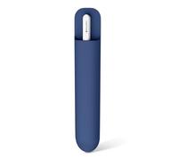 MoKo Universal Stylus Holder, Reusable Adhesive Silicone Pencil Protected Sleeve Compatible with Apple Pencil Pro/ (USB-C)/ 1st/ 2nd Generation, Similarly Sized Styluses Accessories, Navy Blue