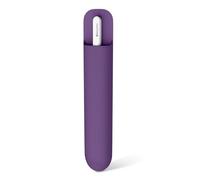 MoKo Universal Stylus Holder, Reusable Adhesive Silicone Pencil Protected Sleeve Compatible with Apple Pencil Pro/ (USB-C)/ 1st/ 2nd Generation, Similarly Sized Styluses Accessories, Dark Purple