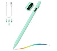 MoKo Universal Stylus Pen for Touch Screen, Compatible with iPad/iPhone/Samsung/Tablet Devices and Other iOS/Android Smartphone, Tablet Pen with Power Display, Green
