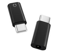 MoKo USB-C to 3.5mm Aux Headphone Jack Adapter for iPhone, Galaxy, iPad | Supports In-line Controls, DAC Chip, Hi-Fi Audio, for iPhone Duo 18 17 Air 16 15, For 3.5mm Wired Headphones, Black