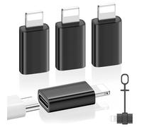 MoKo USB C to Lightning Adapter for iPhone 14/13/12, 4 Pack