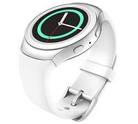 MoKo Watch Strap Compatible with Samsung Gear S2 Smart Watch, Soft Silicone Replacement Sport Band for Gear S2 SM-R720/SM-R730, WHITE