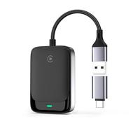 MoKo Wireless CarPlay Adapter for iPhone 2025, Converts Wired to Car play Wireless Adapter, Seamless Fast Response Bluetooth Connection Car Play Adaptor for iPhone 6+ and Cars with CarPlay