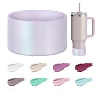 Mokoart Dreamy Gradient Silicone Boot Compatible with Stanley 40oz 30oz 20oz Tumbler and 12-24oz Water Bottles, Metallic Shimmer Silicone Boot Sleeve for Stanley Cup Accessories (Aster)