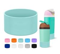 Mokoart Silicone Boot Compatible with Owala Kids Water Bottle 16/14 oz, Anti-Slip Rubber Bottom Protective Sleeve for Owala Kids FreeSip 16oz, Accessories for Owala Kids Flip 14oz (Mint)