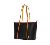 MOKOBARA The Astrid Tote Vegan Leather Oversized Black Tote Bag for Women, Morning Affirmations, Oversized, Minimal