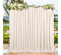 MoKoHouse 10ft x 8ft Champagne Backdrop Curtains for Parties Deep Champagne Backdrop Drape for Birthday Wedding 2 Panels 5ft x 8ft
