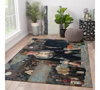 MOKOSAISE 120x180cm Area Rug a Bar at the Folies-Bergere by Edouard Manet for Bedroom Living Room Kitchen Non-slip Low Pile Guest Room Foldable Carpet