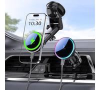 MOKPR for Magsafe Car Mount Charger, 15W Magnetic Wireless Car Charger