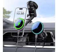 MOKPR for Magsafe Car Mount Charger, 15W Magnetic Wireless Car Charger