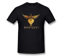 Mokro Men's Bon Jovi Logo T-Shirt Black US Size XXL