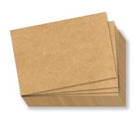 MOKTREGD 5 x 7 Cardstock, 50 Pcs Brown 80lb Flat Cards for DIY Invitations, Notes, Greetings, Table Cards - Writing, Stamping, Drawing, Painting