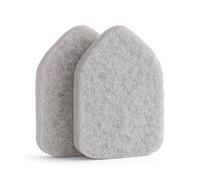 Moku Home Replacement Scrubber Refill for Extendable Tub Tile Shower Brush for Cleaning Non-Scratch (2X Scrubber Sponge Gray)