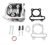 Mokuo GY6 50mm/1.97" Cylinder Head Assy with 69mm Valves in Aluminum Alloy Material,Fit for Chinese Scooter Moped ATV Go Kart 4-Stroke 139QMA 139QMB GY6 100cc Engine,Non EGR Type