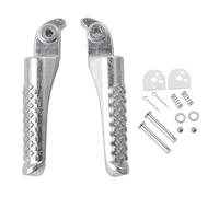 Mokuo Mini Bike Footpegs in Aluminum Alloy Material Compatible with Coleman Powersports BT200X CT200U CT200U-EX CT100U Trail 200 CC100X 212cc 196cc 6.5hp Motor,Silver Color
