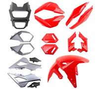 Mokuo Motorcycle Fairing Kits Compatible with Honda Grom MSX 125 2017-2020,Red Color