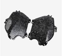 Mokuo Motorcyle Fairing Parts,Front Side Decor Cover in ABS Material Compatible with 2021-2024 Honda Grom Msx 125 SF,Carbon Fiber Forged Pattern
