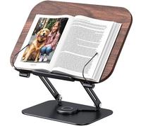 MOKURU Book Stand for Reading, 360° Adjustable Book Holder, Foldable Book Holder Stand, Cookbook Stand, Textbook Stand, Bible Stand, Music Scores Stand, Laptop Stand, Tablet Stand