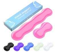 MOKURU Gel Keyboard and Mouse Wrist Rest Set, Comfort Ergonomic Wrist Support, for Wrist Pain Relief, Computer Keyboard Wrist Rest (Pink)