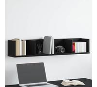 Mokuyard Wall Shelf Black Oak 100 x 18 x 18 cm Engineered Wood Modern Wall Mounted Shelf for Bedroom, Hallway & Living Room