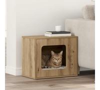 Mokuyary Artisan Oak Cat House 51 x 30 x 42.5 cm Protective Box for Cats, Pets