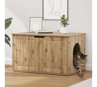 Mokuyary Artisan Oak Cat House 85 x 55 x 50.5 cm Protective Box for Cats, Pets