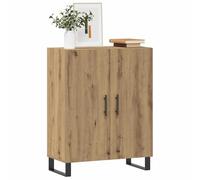 Mokuyary Artisan Oak Sideboard, 69.5 x 34 x 90 cm, Wood Composite Sideboard, Kitchen Cabinet, Kitchen Cabinet for Kitchen, Living Room, Dining Room, Hallway, Bedroom