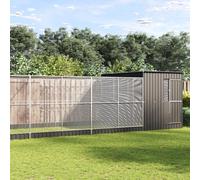 Mokuyary Aviary with Silver Extension 704 x 303 x 216 cm Steel Outdoor Aviary Cage for Birds, Canaries, Finches, Parakeets, Lovebirds