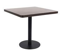 Mokuyary Bistro Table Dark Brown 80 x 80 cm MDF High Table Easy Assembly for Bar, Dining Room, Kitchen, Living Room