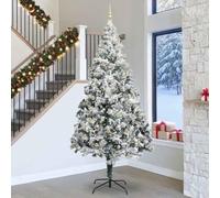 Mokuyary Christmas Tree with String Lights Decorative 300 cm PVC Christmas Tree with Decorative Rope Lights