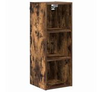 Mokuyary Hanging Cabinet Smoked Oak 30 x 29.5 x 80 cm Engineered Wood kitchen wall cupboard for Restaurant, Hotel, Kitchen Model 1x hanging cabinet (3 shelves) 30 cm