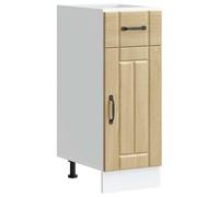 Mokuyary Kitchen Base Cabinet Lucca Sonoma Oak Engineered Wood compact versatile cupboard for Living Room,Hallway,Kitchen 30 x 46 x 81.5 cm Model 1x bottom cabinet (1 door 1 drawer)