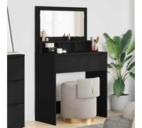 Mokuyary Makeup Tables for Bedroom Black 80 x 39.5 x 135 cm, Dressing Table Dressing Table Makeup for Bedroom -B