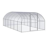 Mokuyary Outdoor Chicken Coop 3 x 6 x 2 m Galvanised Steel, Rabbit Enclosure for Animals, Chicken Coop for Hens and Other Small Animals -B