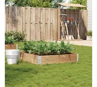 Mokuyary Planter 100 x 100 cm Solid Pine Wood Raised Garden Bed, Planting Box for Growing Flower Succulents, Terrace, Patio and Balcony -A