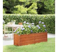 Mokuyary Raised Bed Rusty 160 x 40 x 45 cm Corten Steel, Plant Bed, Raised Bed, Planter for Vegetables, Herbs, Flowers and Succulents, Garden Bed, Plant Trough for Garden, Patio, Balcony