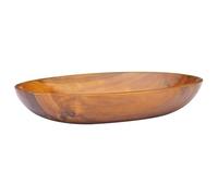 Mokuyary Solid Teak Wood Washbasin, 60 x 40 x 10 cm Washbasin, Sink to Place Above the Counter for Bathroom, Guest Toilet, Hotel, Toilet