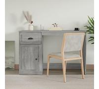 Mokuyary Sonoma Desk with Drawer, Grey, 115 x 50 x 75 cm, Office Table, Computer Desk, Small Work Table, Office PC Table, Children's Desk with Storage Space, Modern Desk