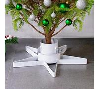 Mokuyary White Christmas Tree Stand 47 x 47 x 13.5 cm Artificial Christmas Tree, Decoration Home Bar Restaurant