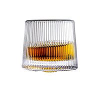 Mokylor 1/4Pcs Crystal Whiskey Glasses, 5 OZ Rotatable Decompression Old Fashioned Glasses Tumbler Rocks Bar Glass for Drinking Bourbon, Cocktails, Cognac(#1)