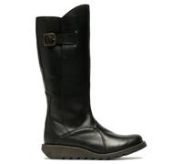 MOL2 - Women's Wedge Heel Knee High Leather Boots