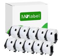 Molabel 10 Rolls DK-11208 Address Labels 38x90mm | 400 labels/roll, 4000 total. Compatible with Brother QL-500, QL-800, QL-1100. Addresses, mail and shipping.