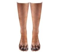 Molain 1 Pair Animal Paw Socks, 3D Print Animal Feet Pattern Novelty Socks, Creative Fun Socks for Men Women Funny Gifts(Dog)