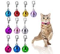 Molain 10 Pcs Cat Dog Collar Bells, Mini Jingle Bell for Collar Charms