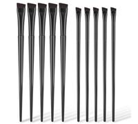 Molain 10Pcs Angled Eyebrow Brushes Eyeliner Makeup Brush, Fine Angled Eyebrow Tint Brush Ultra Thin Angled Eyeliner Eyeshadow Eyebrow Brush Applicator for Women Girl (Eyebrow brush + Eyeliner Brush)