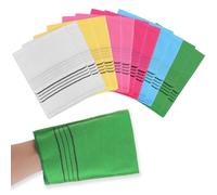 Molain 12Pcs Asian Exfoliating Washcloth Korean Exfoliating Mitt Glove Italy Towel Scrubbing Cloth For Removing Dead Skin Callus Cleaning Pores Viscose Rayon Bath Sponges